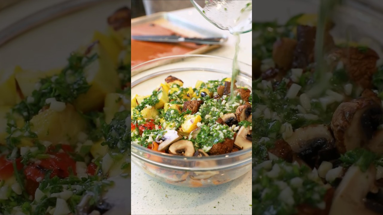 The Best Garlicky Grilled Veggie Salad Recipe!