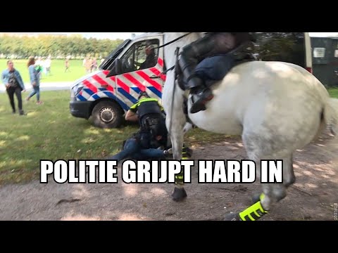 Politie grijpt hard in bij wéér een anti-coronaprotest