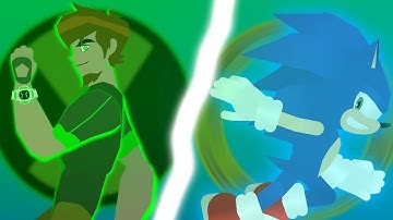 Ben 10 Vs Sonic Part 1 Stick Nodes Animation (Reupload)