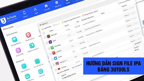 Hướng dẫn chi tiết cách cài đặt file ipa cho các máy iOS chưa jailbreak sử dụng 3uTools