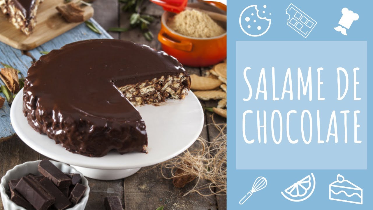 Salame de chocolate enformado (receita fácil)