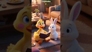 OMG!Duck Study Time Turns Into Picture Counting.#ai#duck#rabbit#trending#shorts#ytshorts