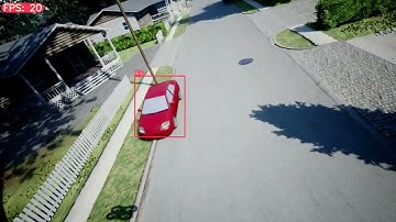 Car tracking via an FPV drone camera in Unreal Engine 4