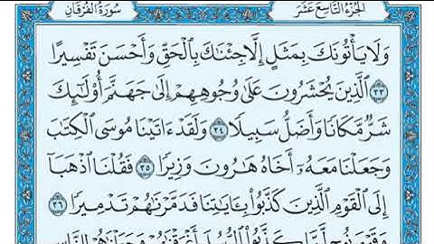 سورة الفرقان مكتوبة ماهر المعيقلي - Surat Al-Furqân Maher al Muaiqly