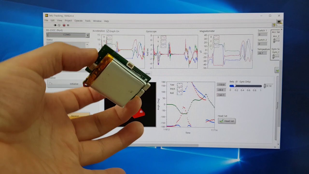 KRISS Wireless AHRS using IMU Module
