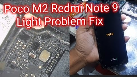 Redmi 9 Light Problem Poco M2 No Lighting No Display Fix One Jumper