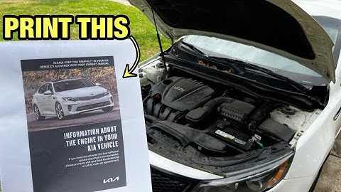 KIA ENGINE SETTLEMENT 2023! | PRINT THIS KIA PAMPHLET TO HELP YOU GET YOUR ENGINE REPLACED