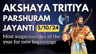 Akshaya Tritiya Parshuram Jayanti - Jupiter in Venus Shows a Time to Restore Dharma and Peace