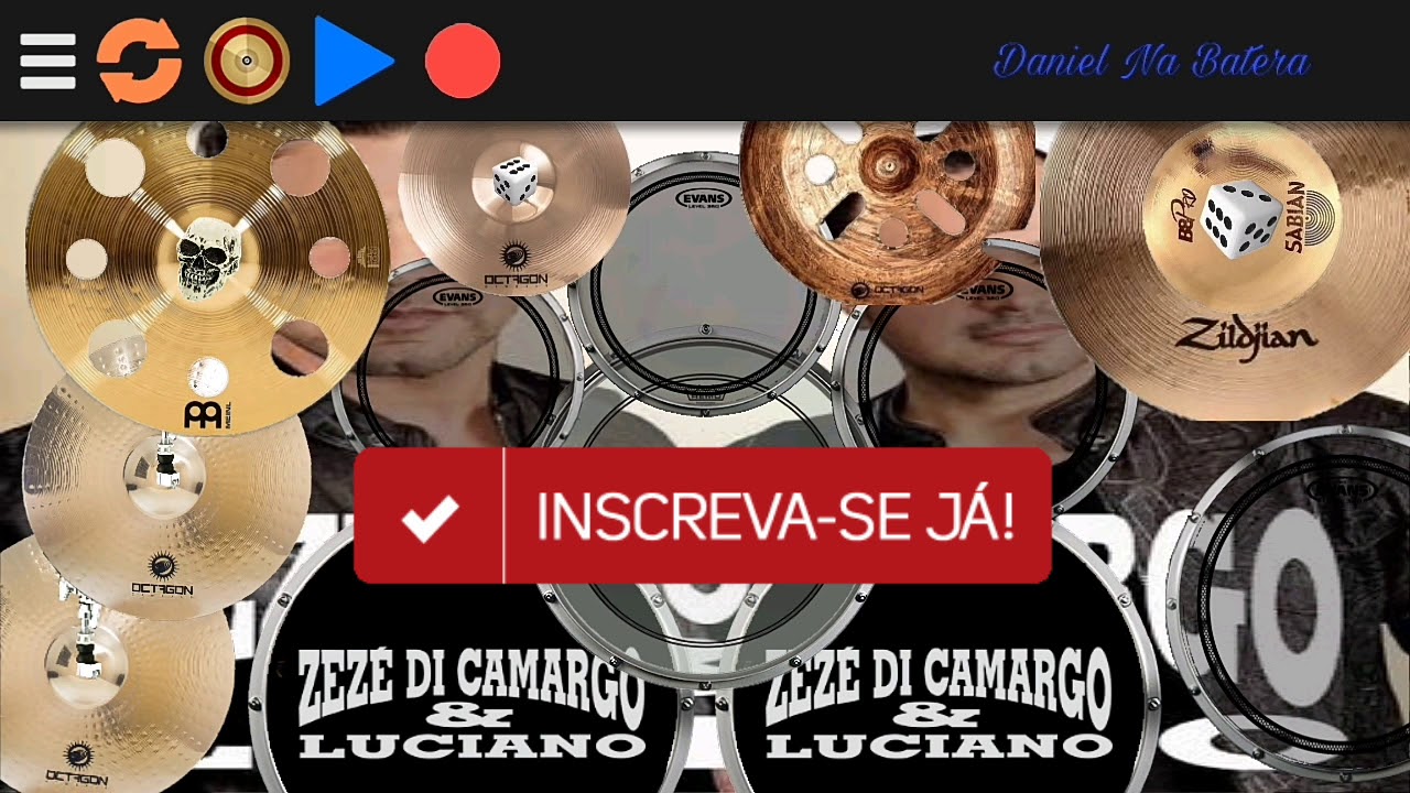 Nova Real Drum Zezé di Camargo e Luciano Tarde de mais Zezé Di