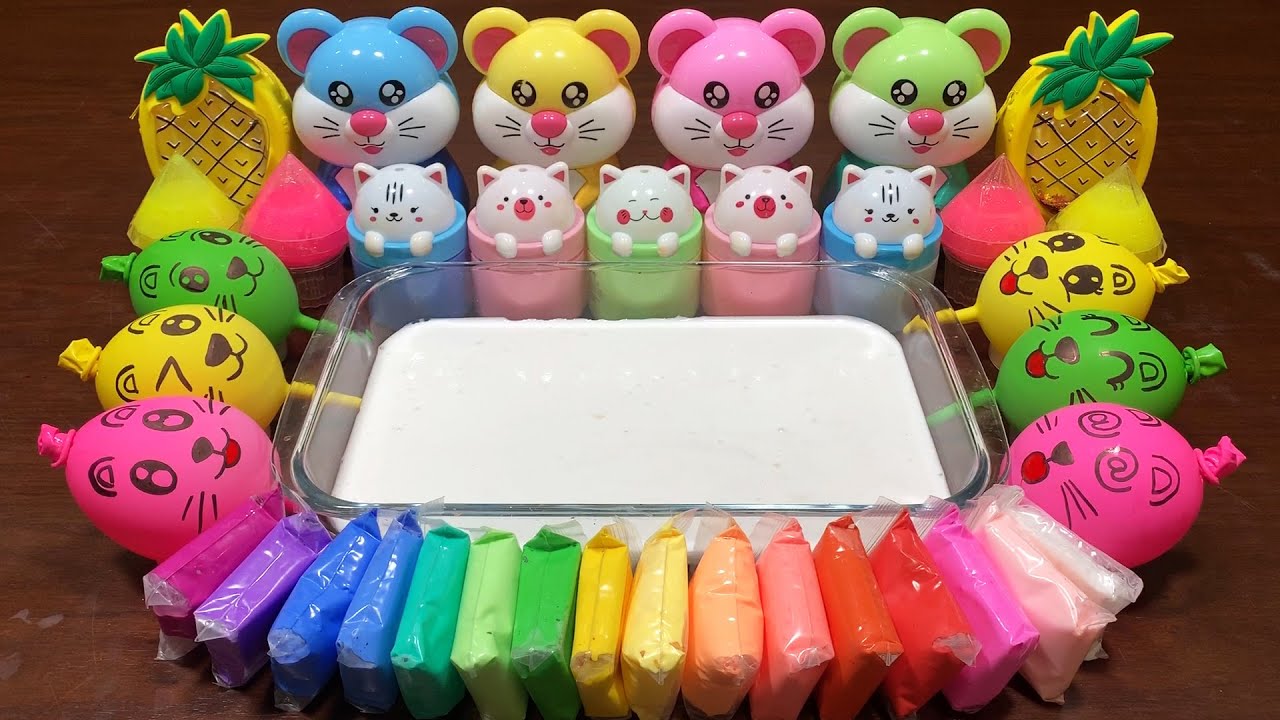 MAKING SLIME WITH BALLOON - Mixing Makeup, Clay and More Into Slime ! Satisfying Slime Videos 