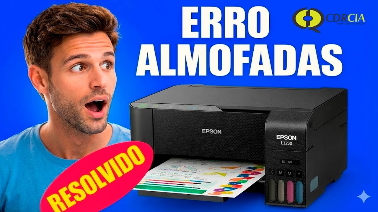 Resolva Agora. A almofada de tinta da impressora está no final de sua vida útil. Reset Epson L3250