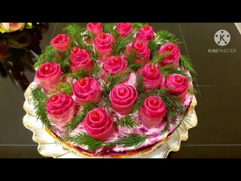 САЛАТ "ГОСТИ В ШОКЕ ИЗ ЧЕГО ЖЕ ОН"! А ВКУСНЫЙ КАКОЙ!ВЕК ЖИВИ-ВЕК УЧИСЬ! ОБАЛДЕННОЕ ПРАЗДНИЧНОЕ БЛЮДО