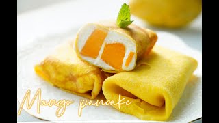 (1小時食譜) 自家製芒果班戟 ,How to make Mango Pancake super easy recipe by Chef Chu's Kitchen 46,491 views 1 year ago 10 minutes, 58 seconds