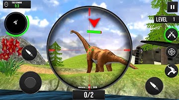 Jungle Dino Hunting Gun Games Android Gameplay - Part 4