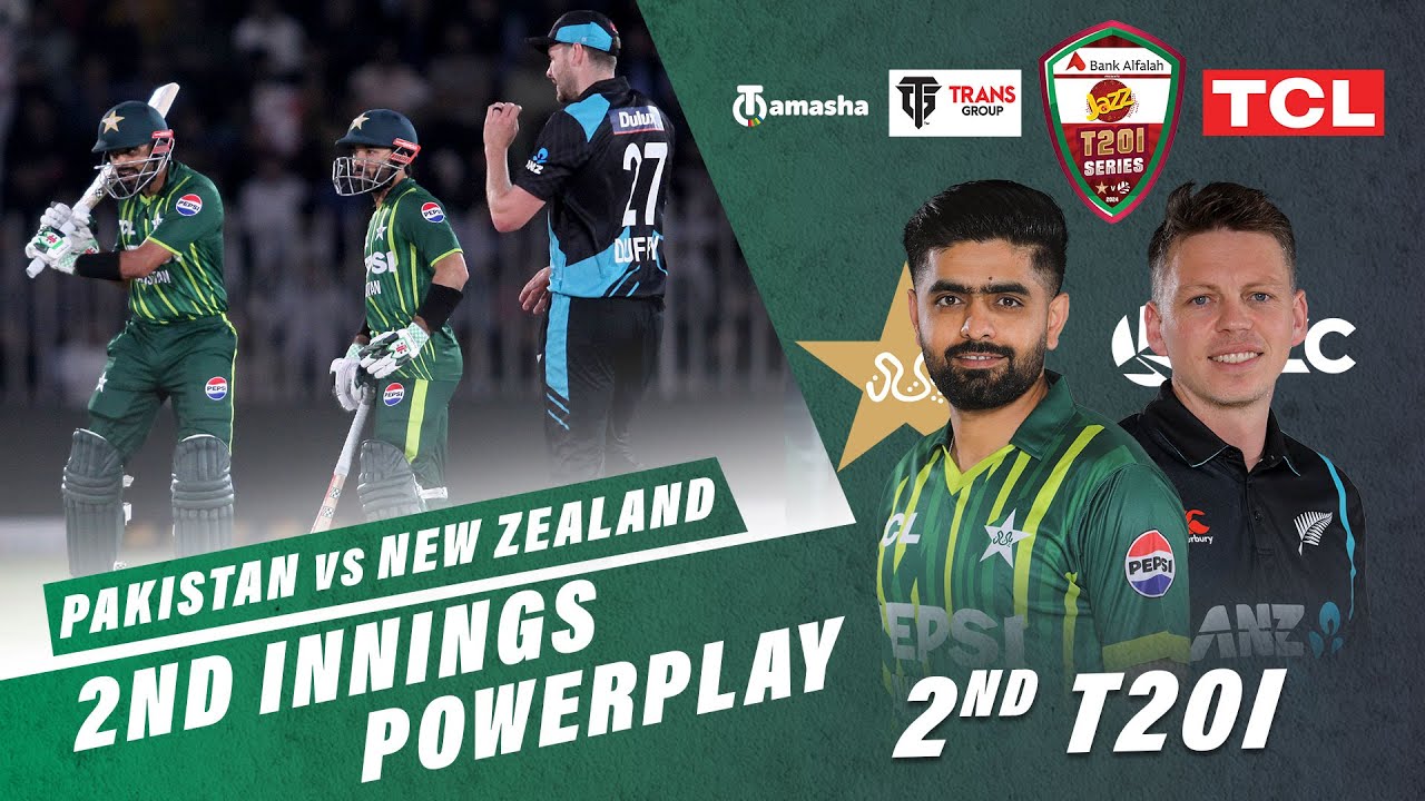 2nd Innings Powerplay | Pakistan vs New Zealand | 2nd T20I 2024 | PCB ...