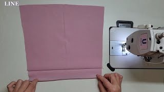 💡[2 types] Fast and clean sewing tips / Making sleeves