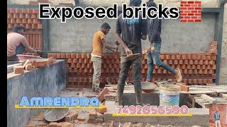#brickwork #exposedbricks #construction #buildingmaterial #brickexteriors #brickwal #brickset #video