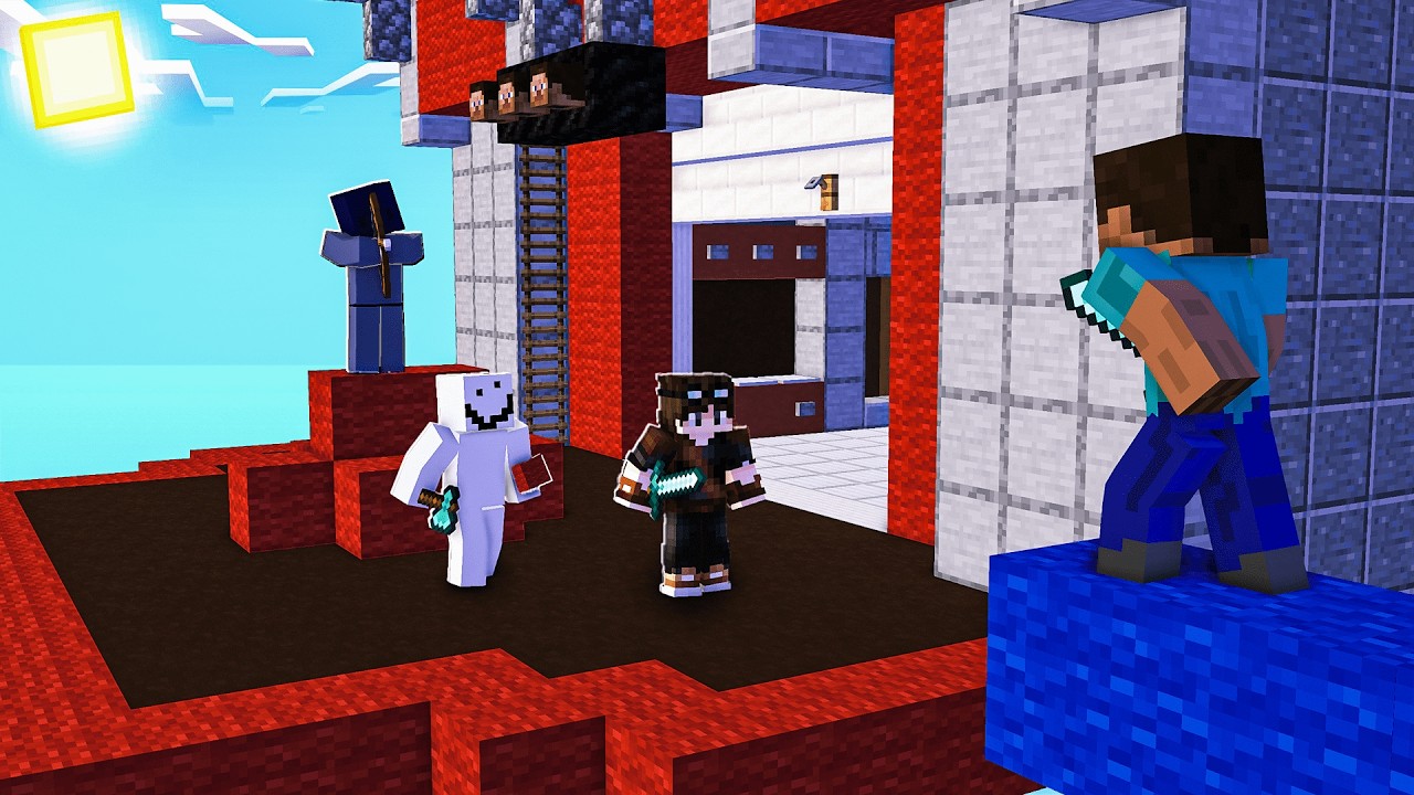 Minecraftda Artifact Do'stlari bilan bedwars o'ynadi!