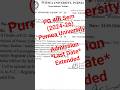 Purnea University PG 4th Sem 2024-26 Admission Last Date extended #admissionnotice #pg #lastdate