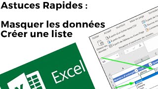 Créer Une Liste Déroulante Et Masquer Vos Données Dans Excel