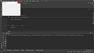 1 - Primeira janela Python com a interface gráfica Tkinter