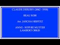 Capture de la vidéo Anne Sophie Mutter & Lambert Orkis Claude Debussy Beau Soir