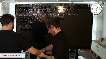 InfoComm 2021: Sharp/NEC Demos dvLED Build Timelapse of the FE Series LED Display
