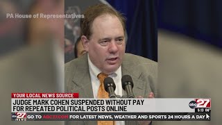 Pennsylvania judge suspended without pay over political social media posts