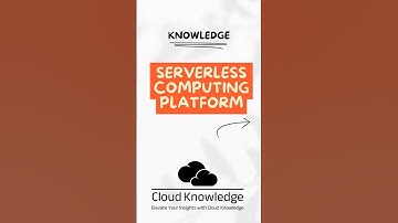 Serverless Computing Platform #serverlesscomputing #shortsvideo
