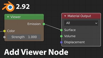 How to add viewer node in blender 2.92