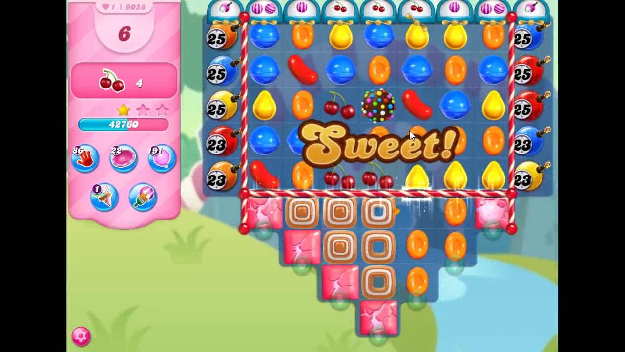 Candy Crush Saga Level 9058 - NO BOOSTERS | SKILLGAMING ✔️ - YouTube