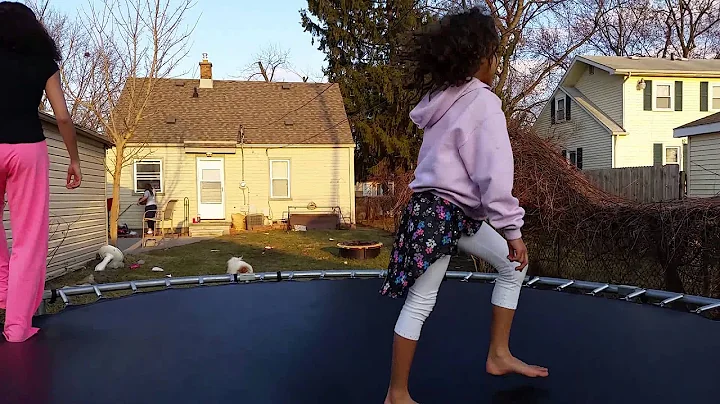 Lala doing back flips 2015