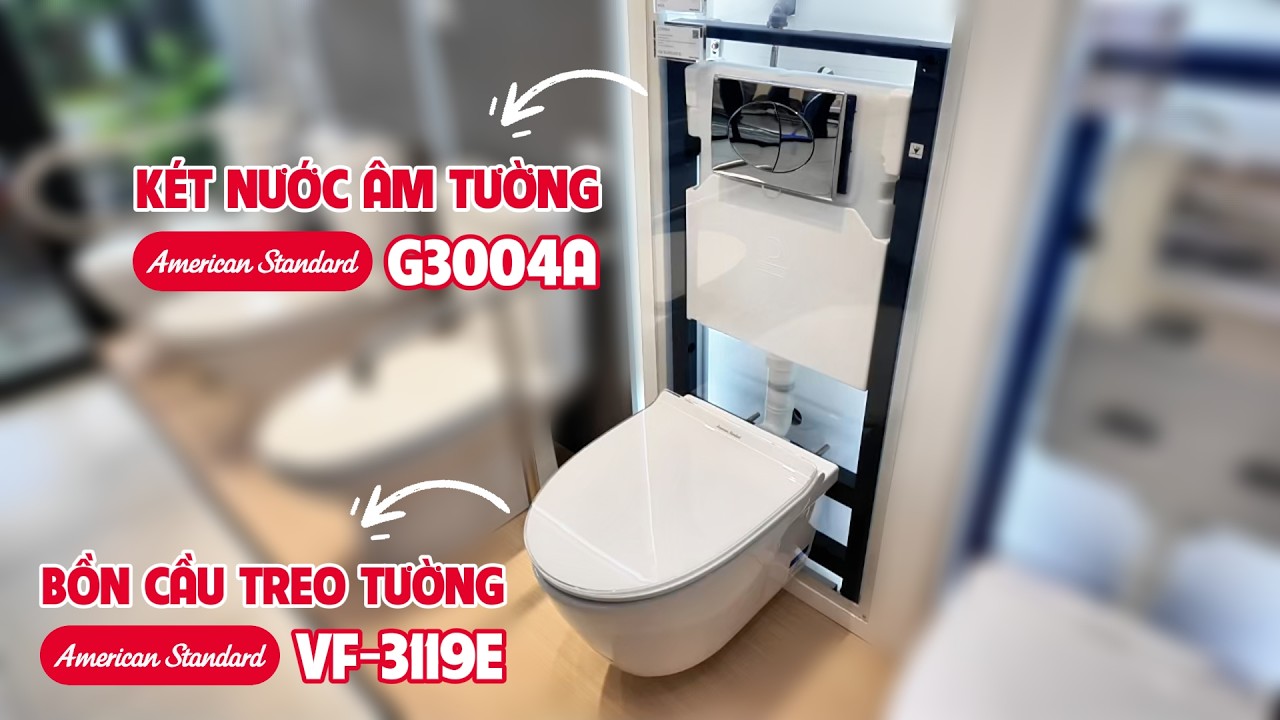 Bồn cầu treo tường American Standard VF-3119E (VF3119E) nắp êm dòng Acacia SupaSleek