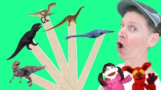 dinosaurs part 3 pop sticks song with matt dream english kids