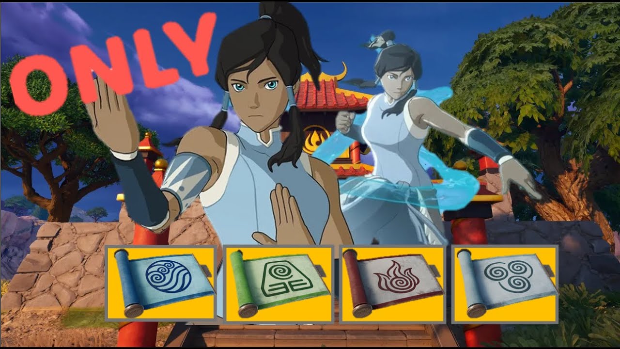 The *Avatar elements* only challenge in Fortnite!! 