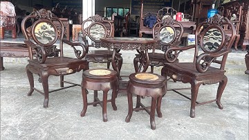 em vừa vè bộ ghế guột rơi sâu tuổi gỗ gụ mời các bác ngắm, ưng xin liên hệ cho em 0344715560