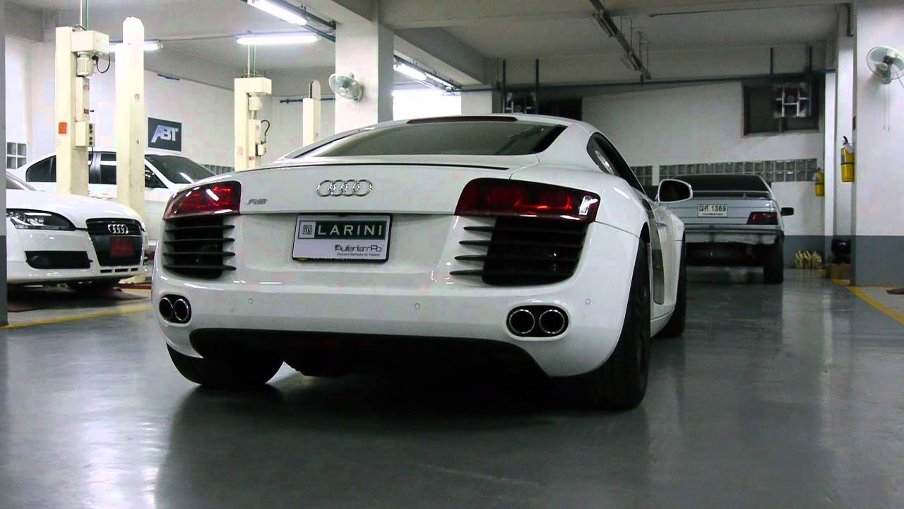 Audi R8 V8 Larini Club Sport Exhaust with Valve Control Thailand 1 AuFerLamPo Company YouTube