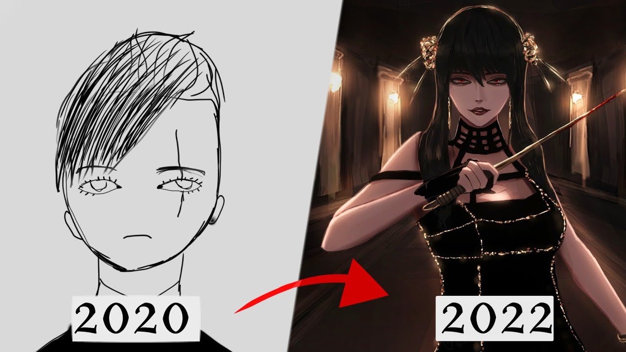 My 1.5 Years of Art progress. - YouTube