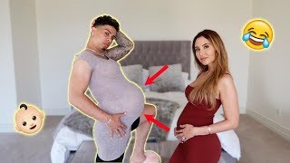 AUSTIN TRIES TO BE PREGNANT FOR A DAY!!! (TOO FUNNY)
