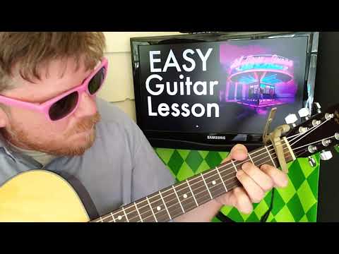 Stuck In A Dream – Lil Mosey, Gunna // easy guitar tutorial beginner lesson tabs easy chords