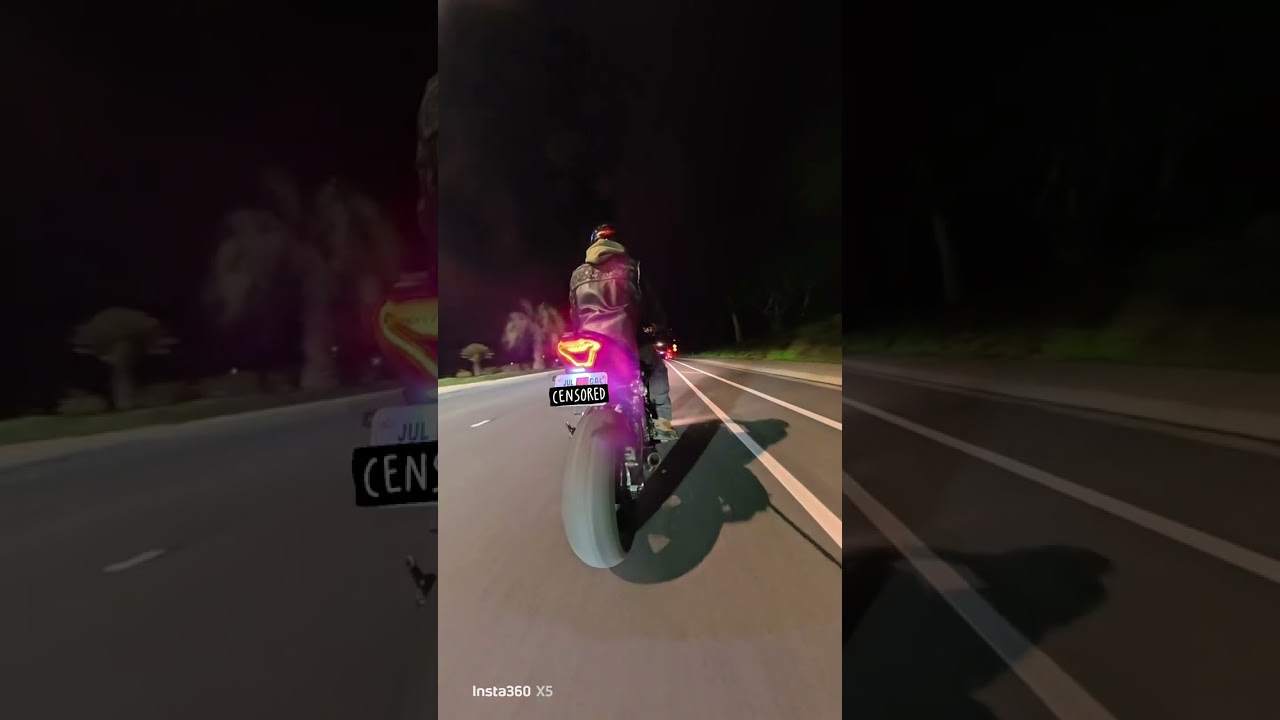 Night ride down the coastline 