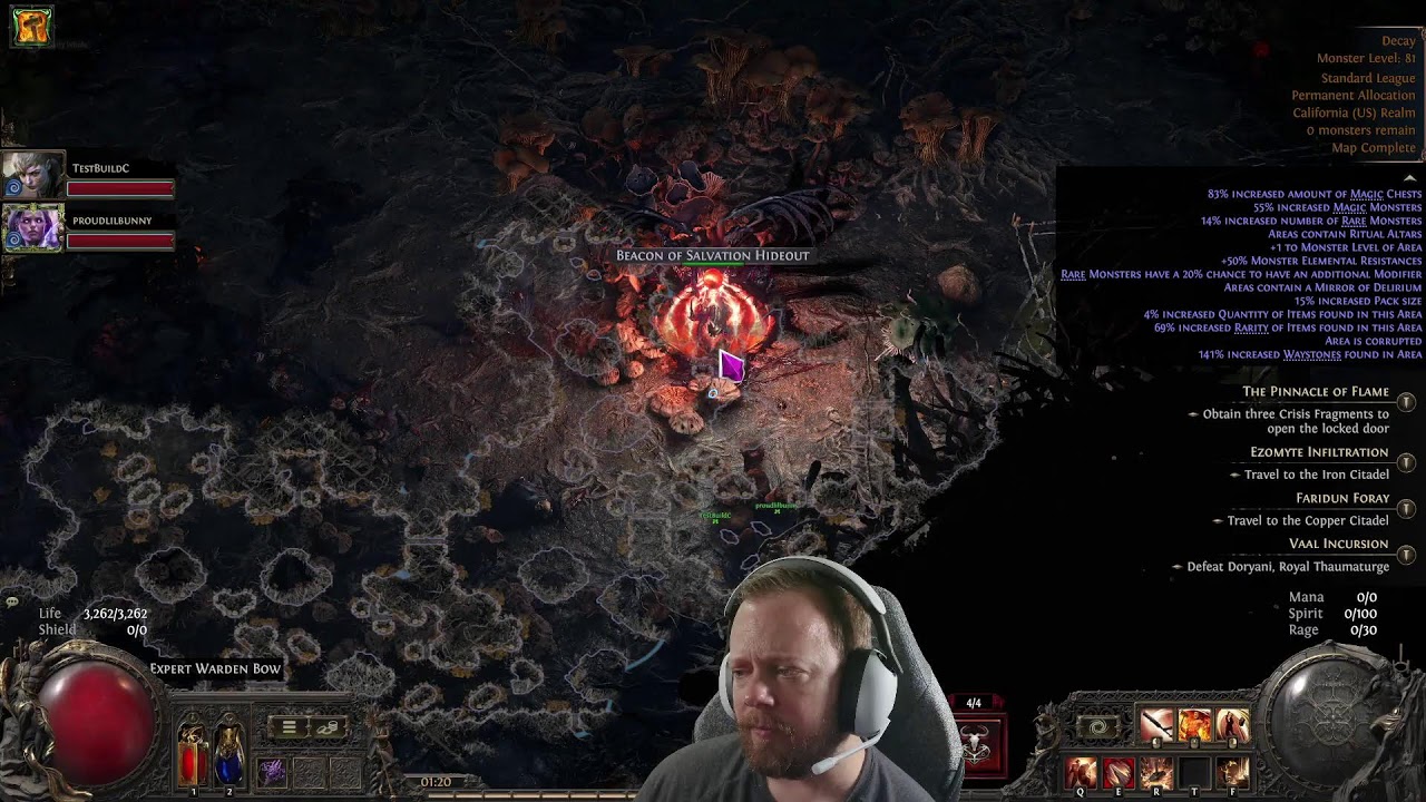 Path of Exile 2: 70,000+ armor testing in T15 Night 2