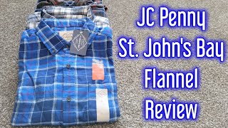 JC Penny St John's Bay Flannel Review - YouTube