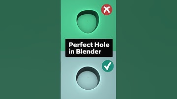 Turn vertices into perfect holes in Blender
