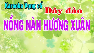 Karaoke vọng cổ NỒNG NÀN HƯƠNG XUÂN - DÂY ĐÀO