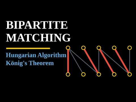 Maximum Bipartite Matching: The Hungarian Algorithm — Visualized in 8 Minutes