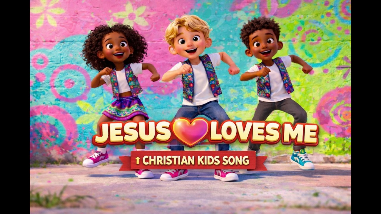 Jesus Loves Me ❤️ Afrobeat Kids Worship Song | Fun Christian Dance for Children