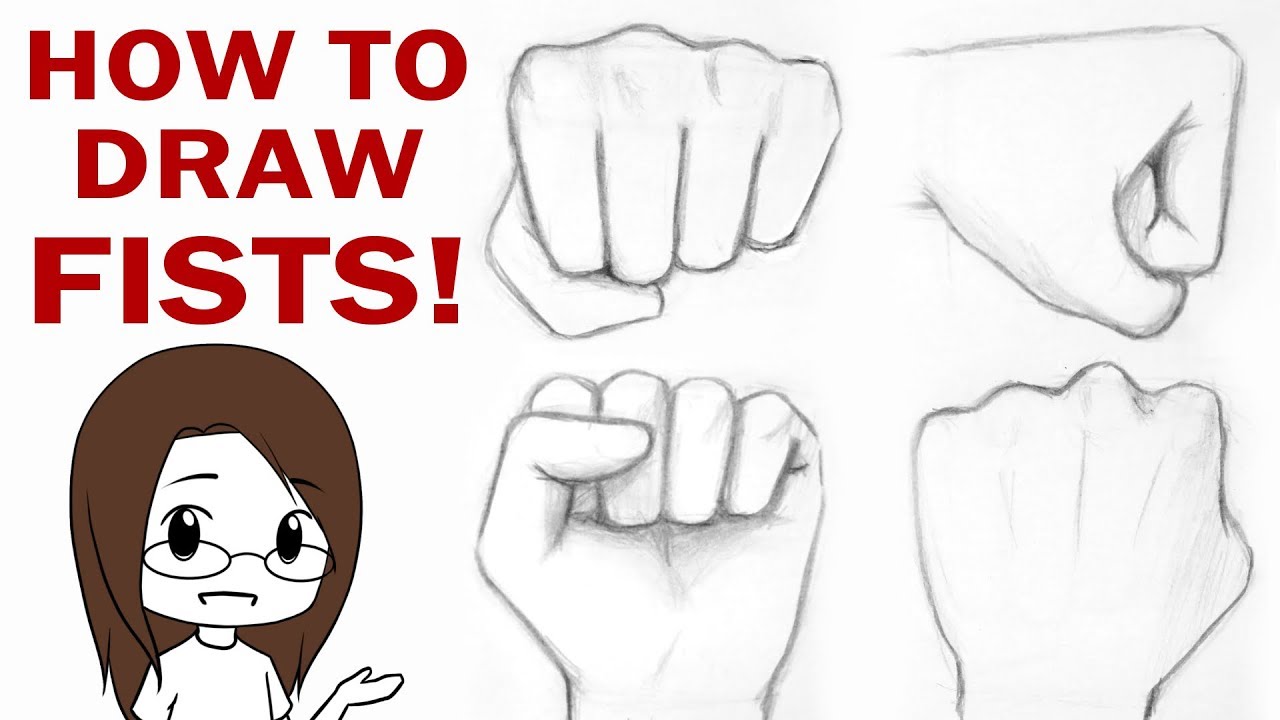 How to Draw a Fist 4 Ways  YouTube