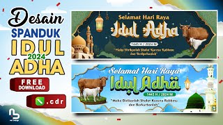 DESAIN SPANDUK IDUL ADHA 1445 H 2024 (Free CDR) - Nur Designs