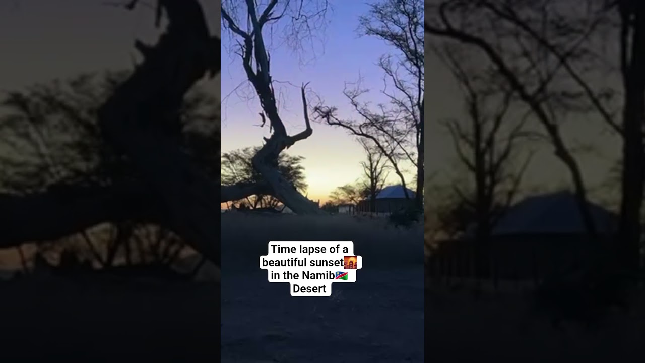 The Namib Desert sunset  